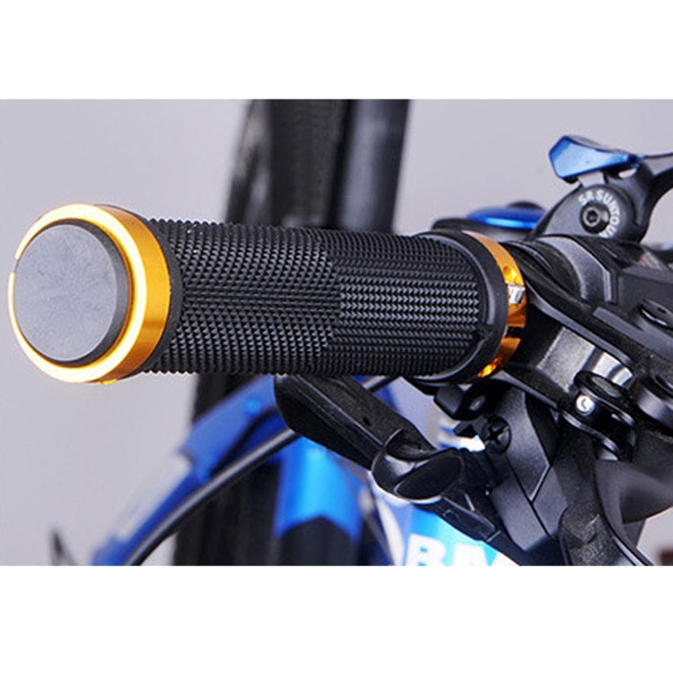 OQSPORT 2 PCS Bike Hand Grips Bilateral Lock Straight Barrel MTB Bicycle Anti-slip Handlebar Grips