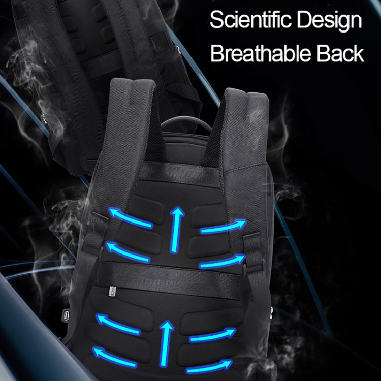 Bopai 751-006881 Business Anti-theft Waterproof Large Capacity Double Shoulder Bag,with USB Charging Port, Size: 30x14x44cm