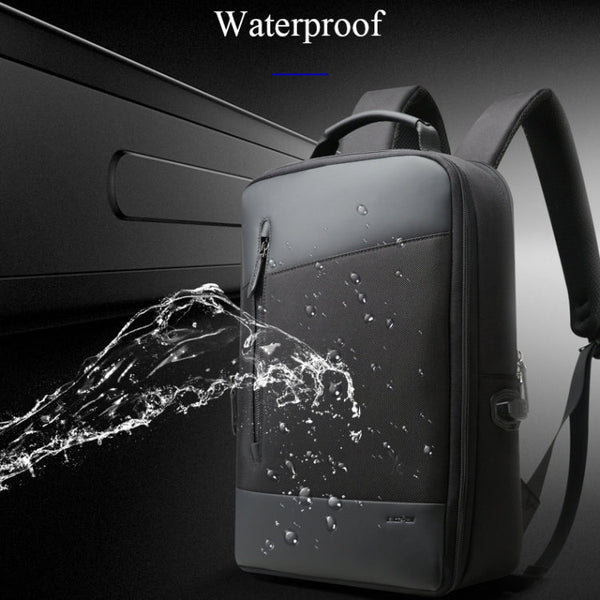Bopai 851-009911 Business Anti-theft Waterproof Large Capacity Double Shoulder Bag,with USB Charging Port, Size: 30.5x13x45cm