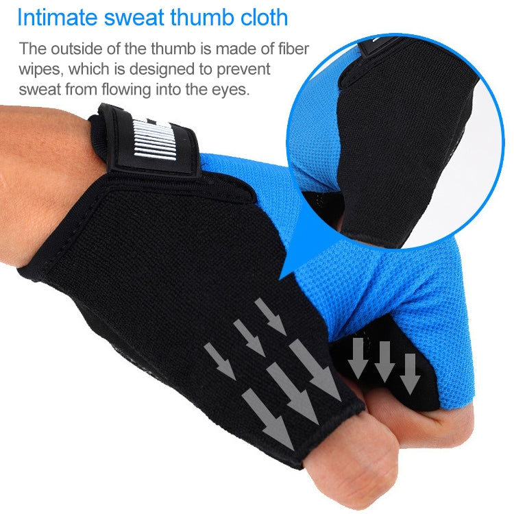 BaseCamp BC-204 Bicycle Half Finger Gloves Lycra Fabric Cycling Gloves, Size: L