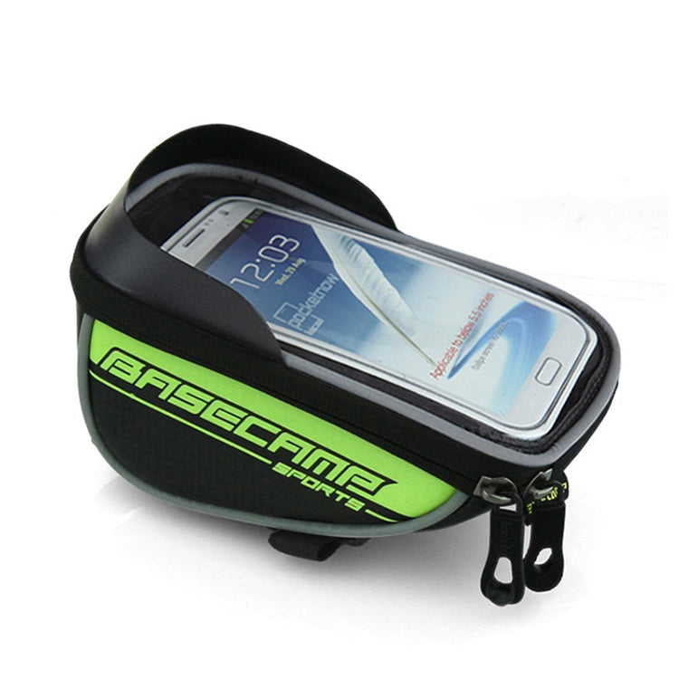 BaseCamp BC-305 Bicycle Phone Bags Mountain Road Bike Front Head Top Frame Handlebar Bag with Transparent Window & Sun Visor for 5.8 Inch 15x8cm and Below Smartphones, 5.8 inch