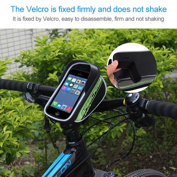 BaseCamp BC-305 Bicycle Phone Bags Mountain Road Bike Front Head Top Frame Handlebar Bag with Transparent Window & Sun Visor for 5.8 Inch 15x8cm and Below Smartphones, 5.8 inch