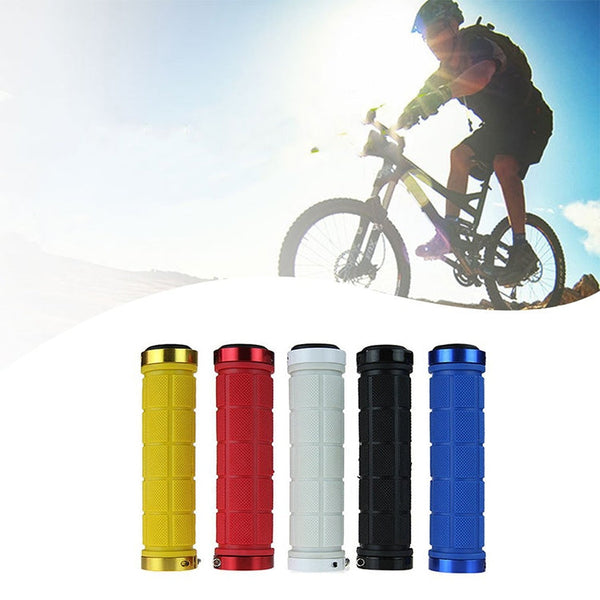 BaseCamp BC-607 1 Pair Bicycle MTB Bike Lock-on Rubber Handlebar Grips, BC-607