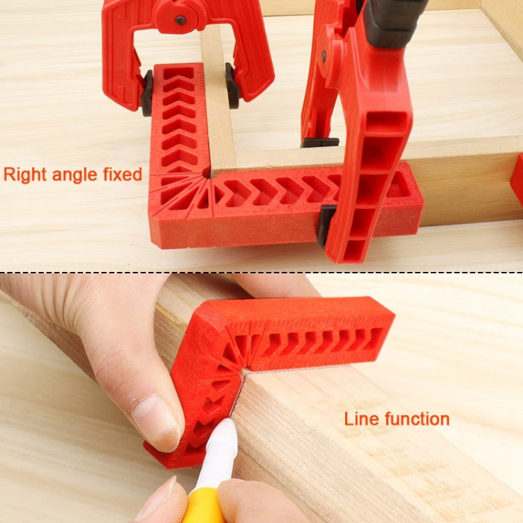 6 Inch Plastic 90 Degree Woodworking Auxiliary Positioner Square Ruler Fixing Tool, 6 Inch