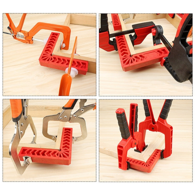 6 Inch Plastic 90 Degree Woodworking Auxiliary Positioner Square Ruler Fixing Tool, 6 Inch