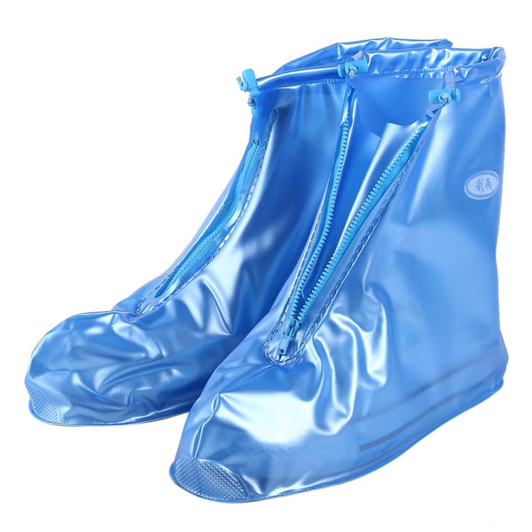 Fashion PVC Non-slip Waterproof Thick-soled Shoe Cover Size: M