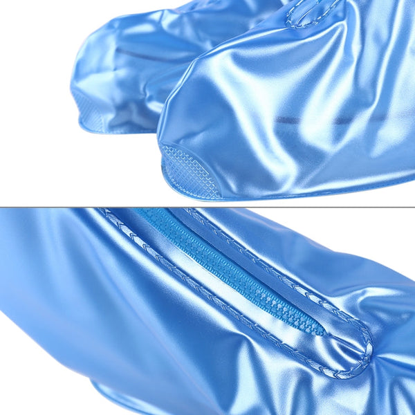 Fashion PVC Non-slip Waterproof Thick-soled Shoe Cover Size: M