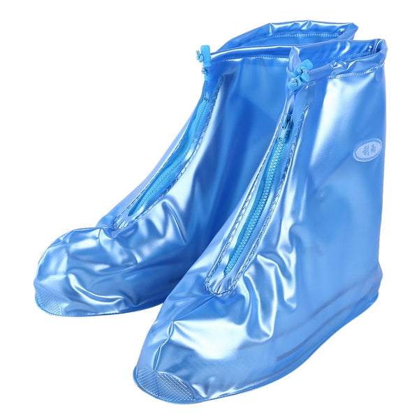 Fashion PVC Non-slip Waterproof Thick-soled Shoe Cover Size: M