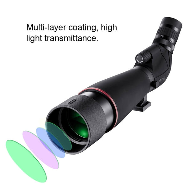 HTK-72 20x-60x High Definition Night Vision Zoom Monocular Telescope for Outdoor Camping Birdwatching with Tripod, 20 x 60