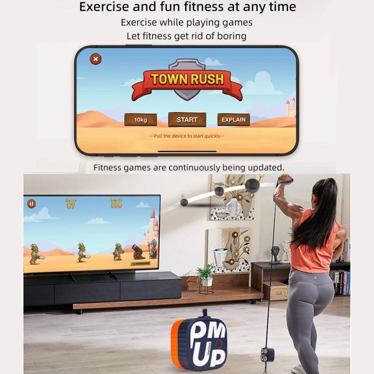 Unitree Pump Portable Home Gym Pump 4.4-44lbs Adjustable Resistance Cable Machine, Pump(Dark Blue), Pump(Blue Orange), Pump(White), Pump(Pink)