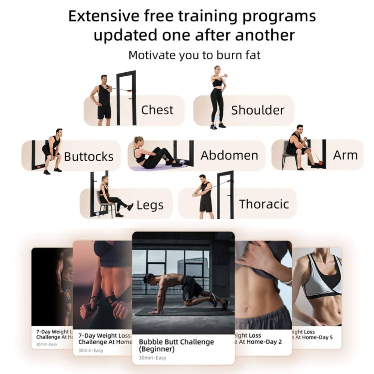 Unitree Pump Portable Home Gym Pump 4.4-44lbs Adjustable Resistance Cable Machine, Pump(Dark Blue), Pump(Blue Orange), Pump(White), Pump(Pink)