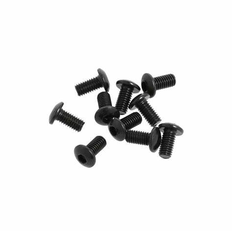 10x M3 x 6mm Aluminium Button Head Screw Pack