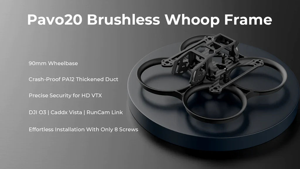 Pavo20 Brushless Whoop Frame With HD VTX Bracket
