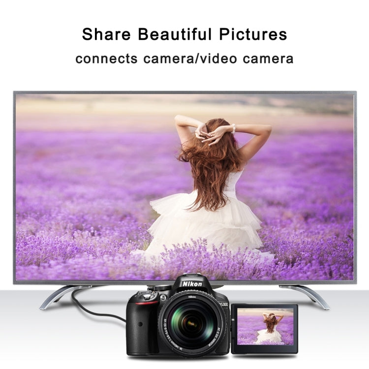 50cm 4K HDMI Male to Micro HDMI Right Angled Male Gold-plated Connector Adapter Cable, 50cm Right