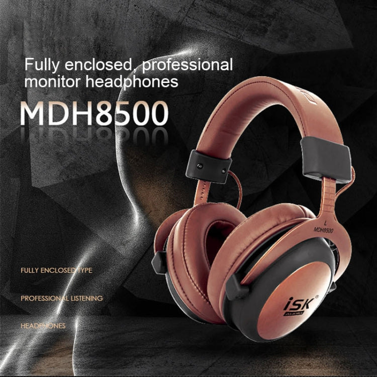 ISK MDH8500 Fully Enclosed Dynamic Stereo Monitor Wired Headset Noise Canceling Studio Headphone