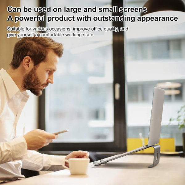 Aluminum Cooling Stand for Laptop, Suitable for Mac Air, Mac Pro,  iPad, and Other 11-17 inch Laptops