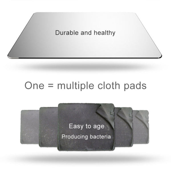 Circle Shape Aluminum Alloy Double-sided Non-slip Mat Desk Mouse Pad