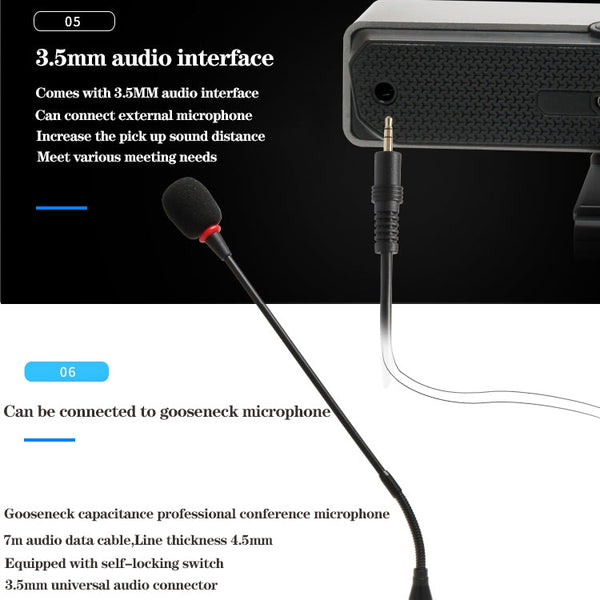 aoni C90 1080P HD Business Smart Computer Camera with Microphone, C90