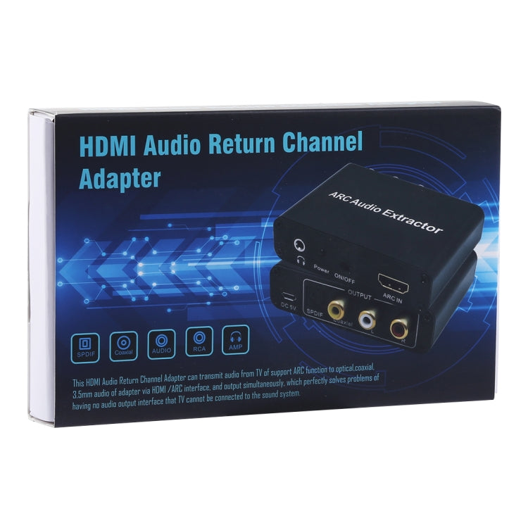 192KHz ARC Audio Extractor HDMI ARC to SPDIF + Coaxial + L/R Converter Audio Return Channel Adapter, 192KHz ARC