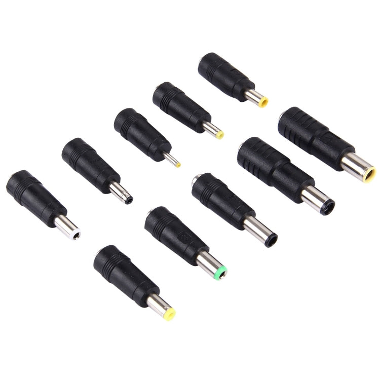 5.5x2.1mm Female to Multiple Male Interfaces 10 in 1 Power Adapters Set for IBM / HP / Sony / Toshiba / Lenovo / ASUS / Samsung / DELL Laptop Notebook, 10 in 1