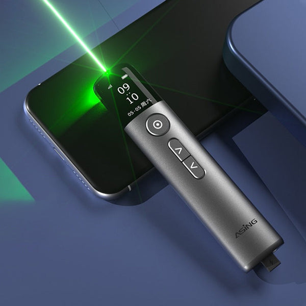 ASiNG A9 32GB Green Light Multifunctional PPT Touch Laser Page Turning Pen Wireless Presenter