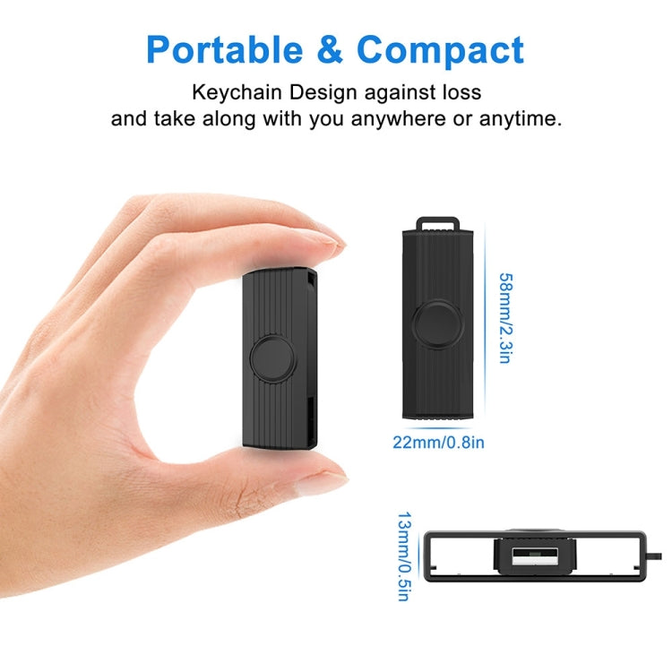 Rocketek CR318 USB 2.0 Smart Card / SIM / ID / CAC Card Reader, USB