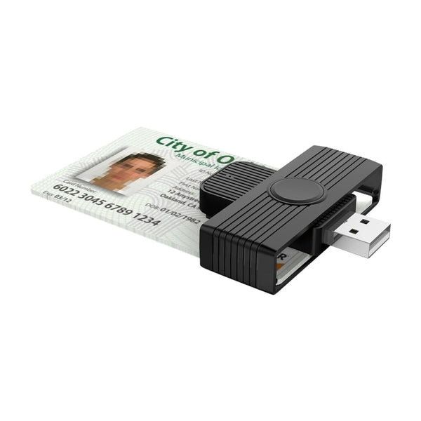 Rocketek CR318 USB 2.0 Smart Card / SIM / ID / CAC Card Reader, USB