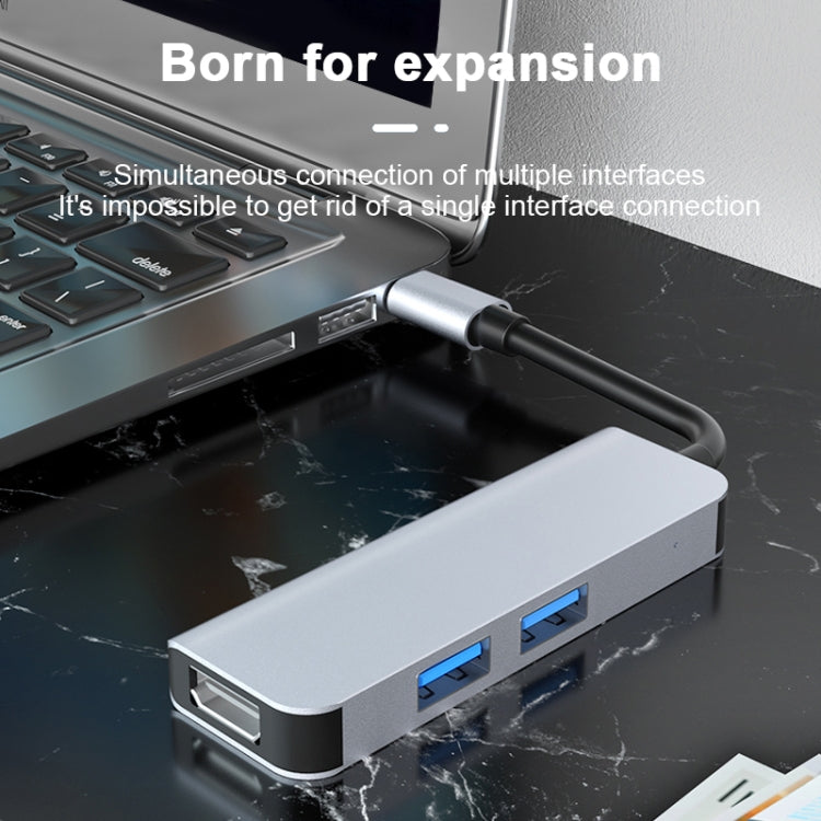 2011N 3 In 1 USB 3.0 x2 + HDMI Multi-function Type-C / USB-C HUB Docking Station, 2011N USB 3.0 x2 + HDMI