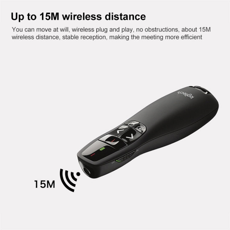 Logitech R400 2.4Ghz Wireless Presenter PPT Remote Control Pen, R400