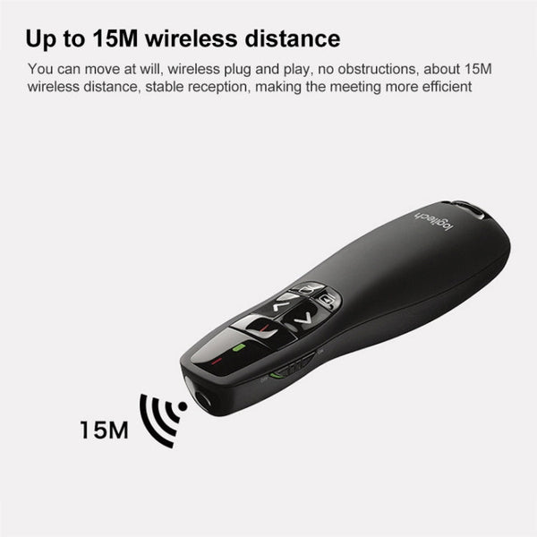 Logitech R400 2.4Ghz Wireless Presenter PPT Remote Control Pen, R400