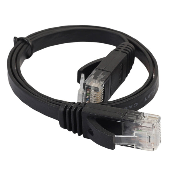 0.5m CAT6 Ultra-thin Flat Ethernet Network LAN Cable, Patch Lead RJ45, Length: 0.5m