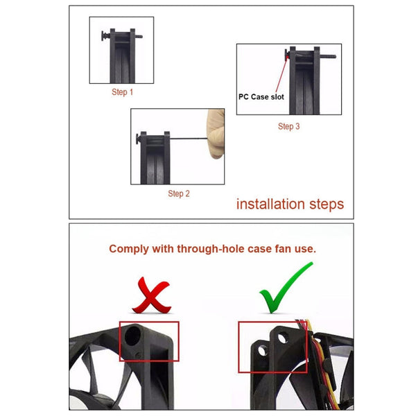 60 PCS 40mm Anti Vibration Soft Damping Nail Rubber Silicone Computer Fan Screw, 60 PCS 40mm, 60 PCS 40mm (Blue)