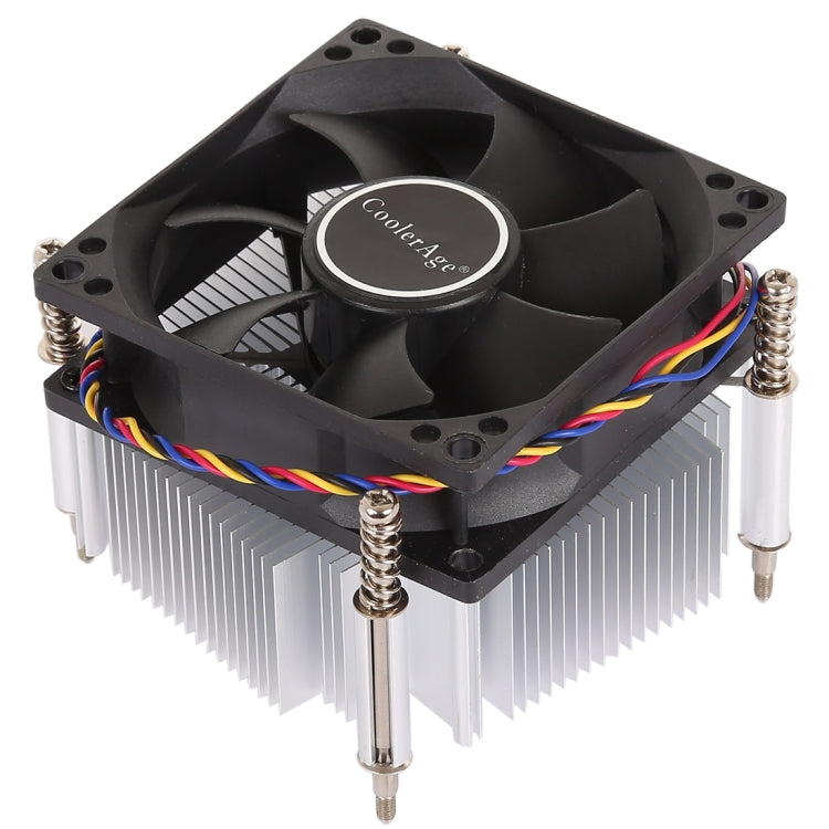 4Pin CPU Cooler Mute Silent Fan Heat Sink for Intel 1155 / 1151 / i3 / i5, Intel 1155 / 1151 / i3 / i5