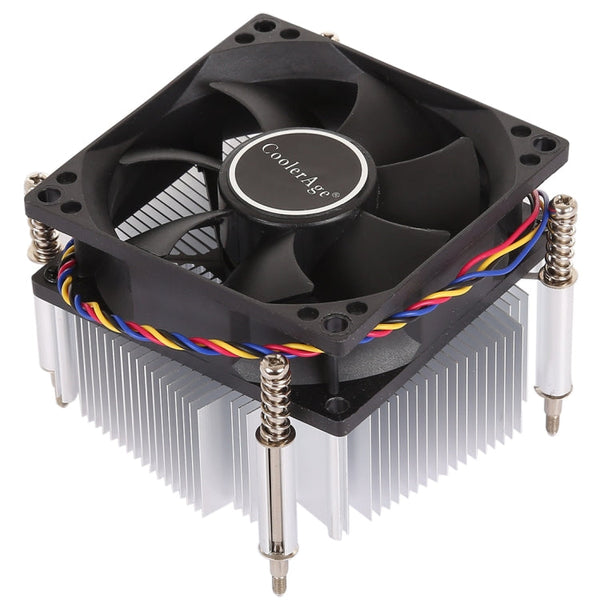 4Pin CPU Cooler Mute Silent Fan Heat Sink for Intel 1155 / 1151 / i3 / i5, Intel 1155 / 1151 / i3 / i5