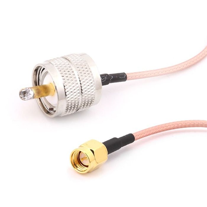 15cm UHF Male to SMA Male Pigtail Cable RF Coaxial Cable, UHF Male to SMA Male (Cable)