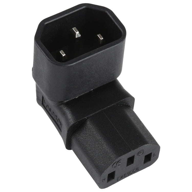 C13 to C14 Elbow (Up) AC Power Plug Adapter Converter Socket, C13 to C14 Elbow Up