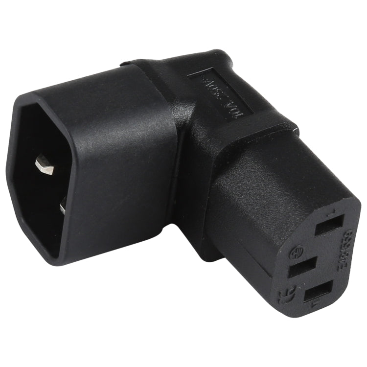 C13 to C14 Elbow (Up) AC Power Plug Adapter Converter Socket, C13 to C14 Elbow Up