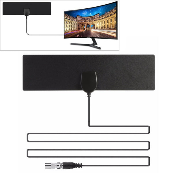 25 Miles Range 28dBi High Gain Amplified Digital HDTV Indoor Outdoor TV Antenna with 3.7m Coaxial Cable & IEC Adapter, 25 Miles 28dBi