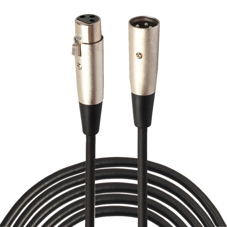 5m 3-Pin XLR Male to XLR Female MIC Shielded Cable Microphone Audio Cord, Length: 5m