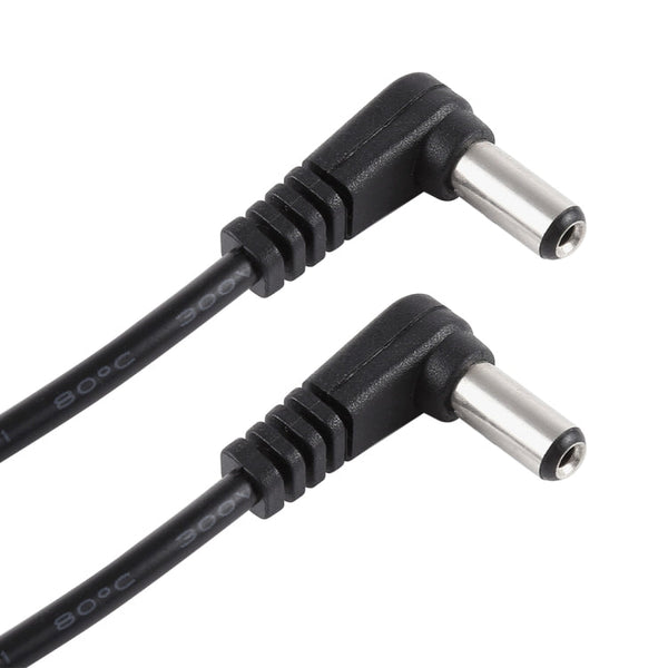 30cm 5A 5.5 x 2.1mm Male to Male Elbow DC Power Supply Plug Cable, DC 12-24V