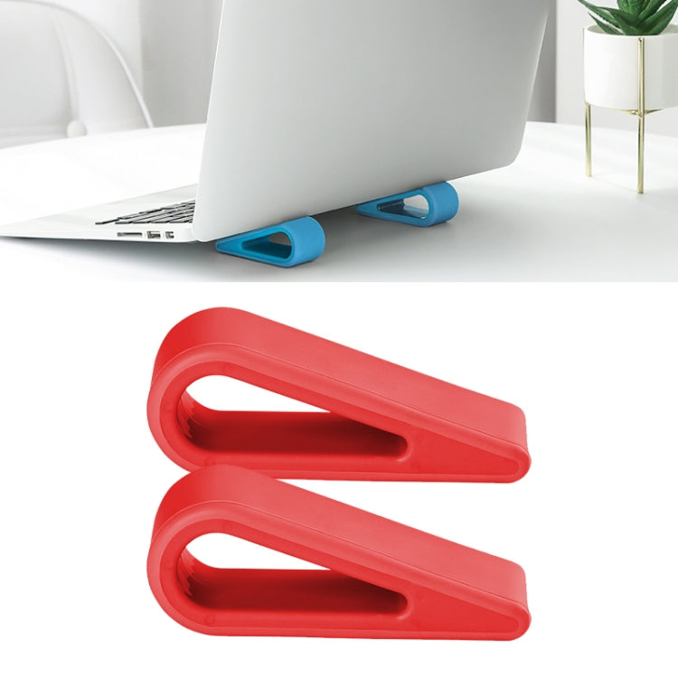 2 PCS Simple Notebook Computer Bracket Adjustable Height Increase Heat Dissipation Base Pad Holder