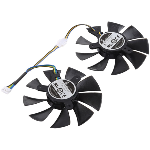 DC 12V 0.5A 4 Pin Female Original Desktop Computer Radiator Cooling Fan CPU Cooling Fan, Diameter: 8.5mm, Pairs, 0.5A Diameter: 8.5mm(Original)
