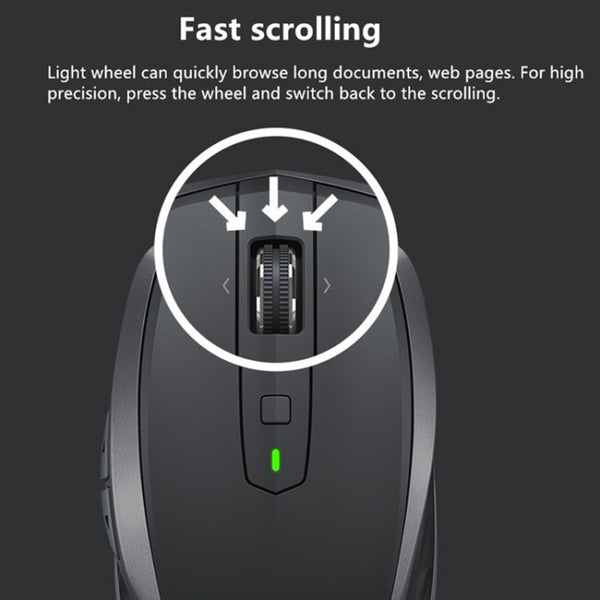 Logitech MX Anywhere 2S 4000DPI Bluetooth + Unifying Dual-mode Rechargeable Symmetrical Design Wireless Optical Gaming Mouse