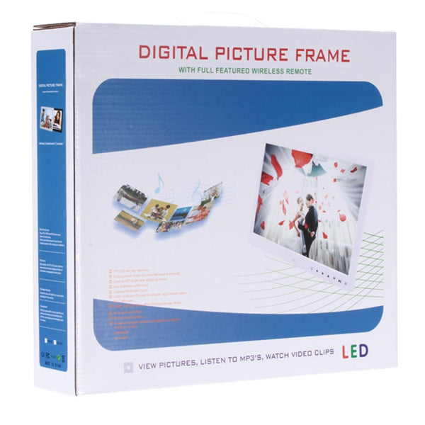 11.6 inch FHD LED Display Digital Photo Frame with Holder & Remote Control, MSTAR V56 Program, Support USB / SD Card Input