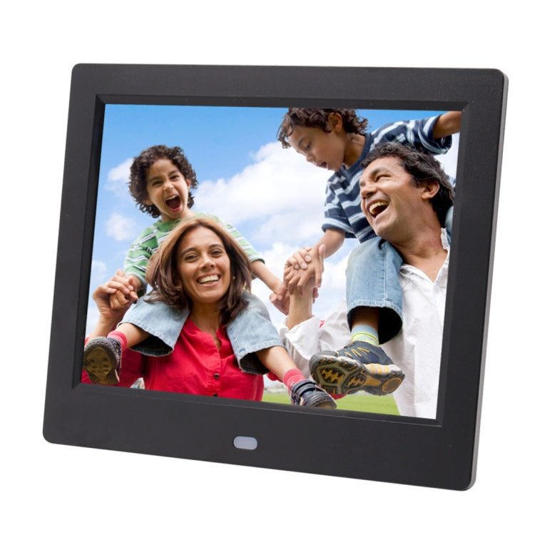 AC 100-240V 8 inch TFT Screen Digital Photo Frame with Holder & Remote Control, Support USB / SD Card Input, 8 inch TFT