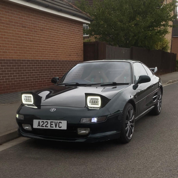 Pair Headlights (x2) - Toyota MR2 W20 89-99 / Jeep Wrangler / GMC Savana Safari K3500 / Ford F450 5x7" LED DEL Lightbar Square Light High / Low Beam Headlamps For Cars / Motorcycle / Van / Pickup / RV / Camper