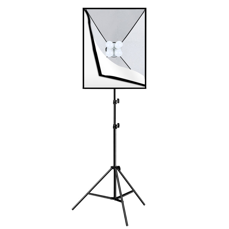 PULUZ Softbox Lighting Kit 2 PCS 50x70cm Professional Photo Studio Photography Light Equipment with 8 x E27 20W E27 Socket Bulb Photography Lighting Kit for Filming Portrait Shooting / Fashion Advertising Photography
