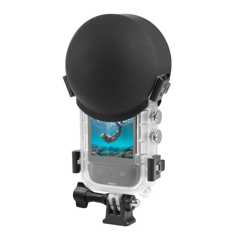 For Insta360 X5 PULUZ 60m Waterproof Sealed Diving Case with Silicone Lens Cover