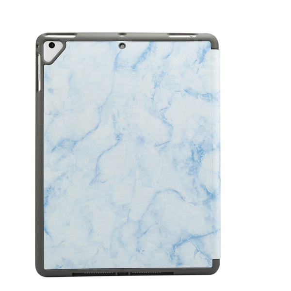 Marble Texture Pattern Horizontal Flip Case for iPad 9.7 (2018) , with Three-folding Holder & Pen Slots