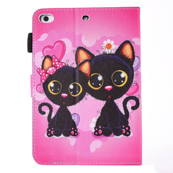 For iPad Air / iPad Air 2 Painting Pattern Horizontal Flip Leather Case with Holder & Wallet & Card Slots & Pen Slot